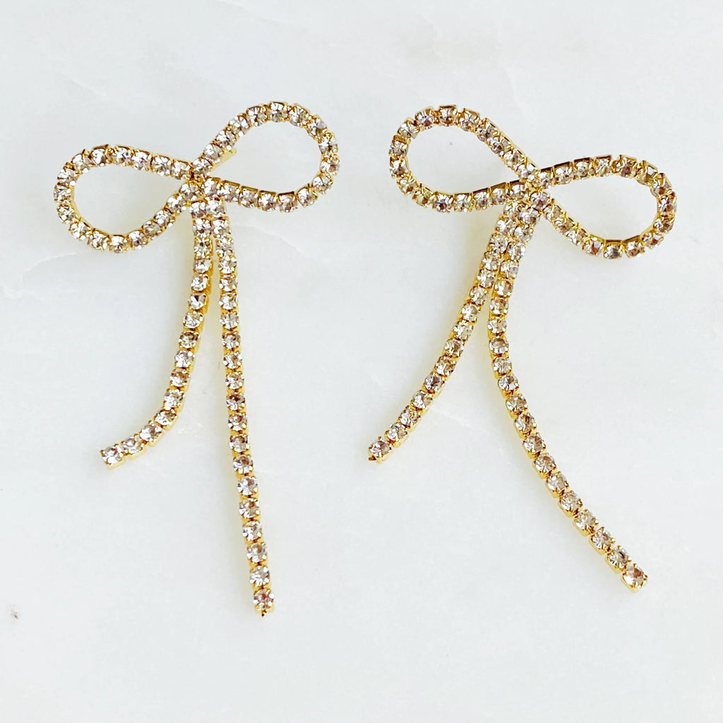 Adorable Shine Bow Earrings DC-Ellison+Young
