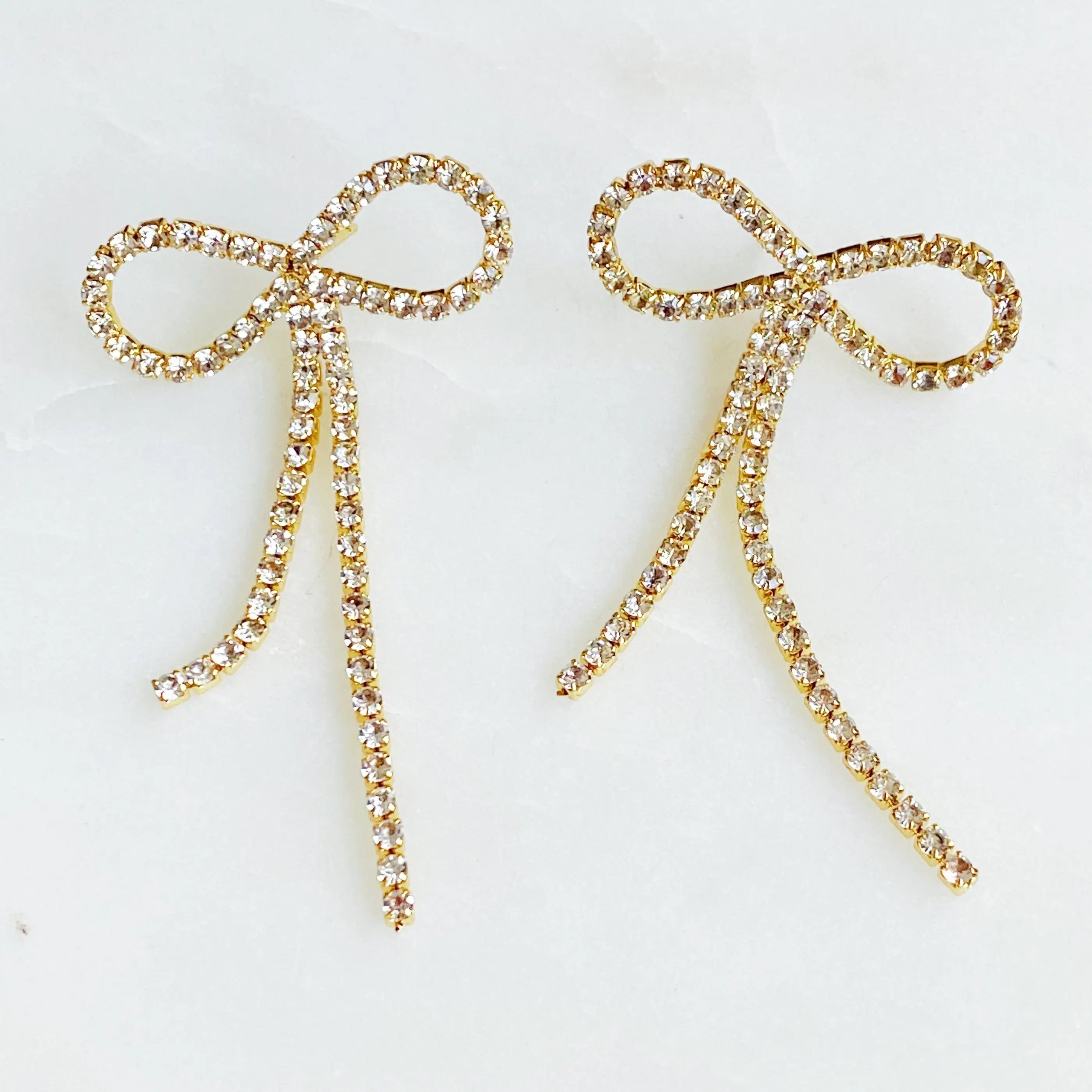 Adorable Shine Bow Earrings DC-Ellison+Young