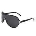 Evanesce - Oversized Aviator Rhinestone Design Women's Sunglasses Cramilo Eyewear