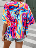 Boho Print V-Neck Short Sleeve Top – Summer Casual Goodlifetree