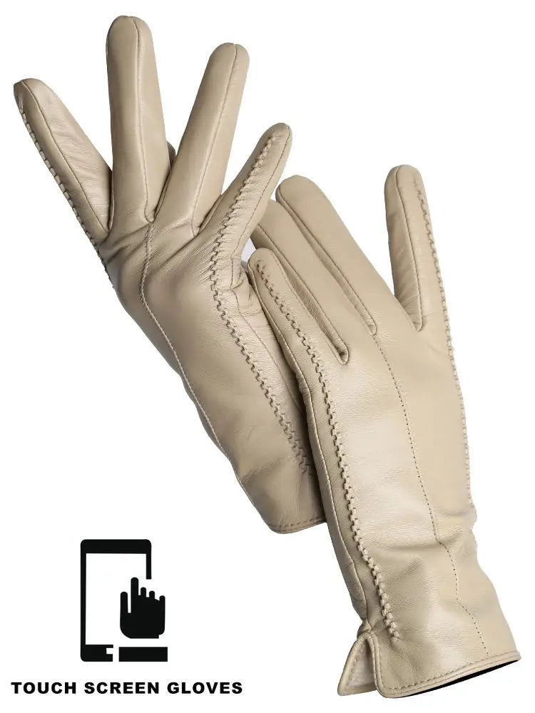 Women's Sheepskin Gloves Winter Warm Plus Velvet Short Thin Touch Screen Driving Color Women's Leather Gloves Good Quality -2226 Goodlifetree