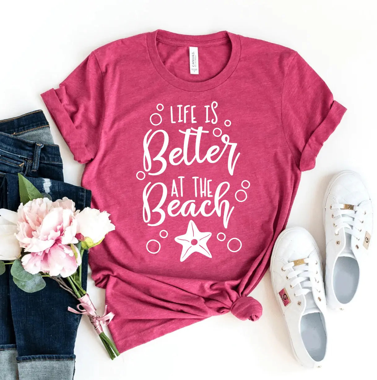 Life Is Better At The Beach T-shirt DC-Printliss