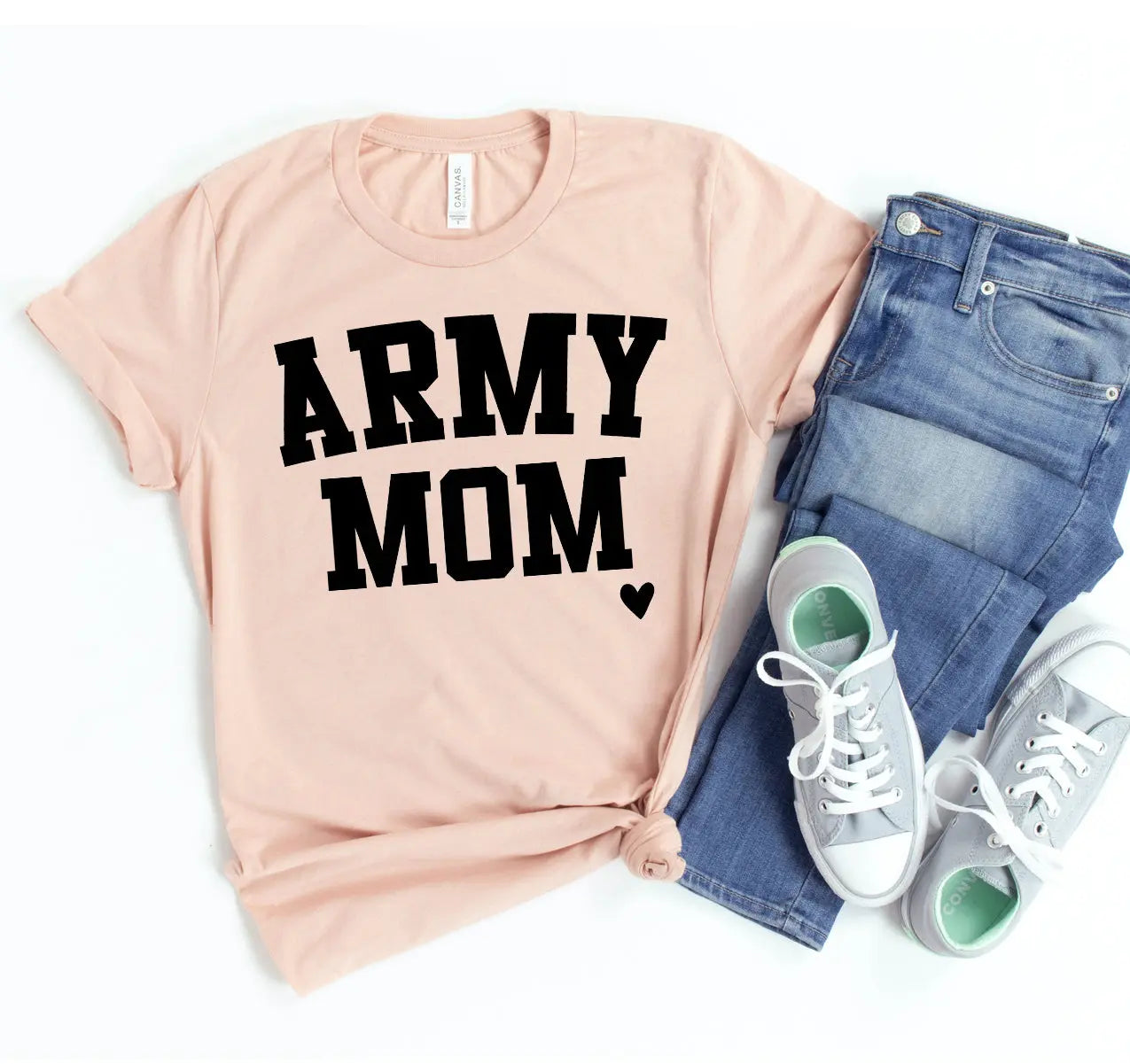 Army Mom T-shirt DC-Printliss